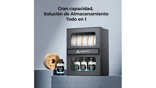 Caja Resguardo Resinas y Filamentos Creality | Accesorio 3D | Alta Precisión 8