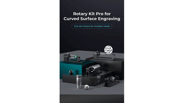 Rotador de Elemento Grabado Laser Kit Pro Actualizado Creality | Accesorio 3D | Alta Precisión 4