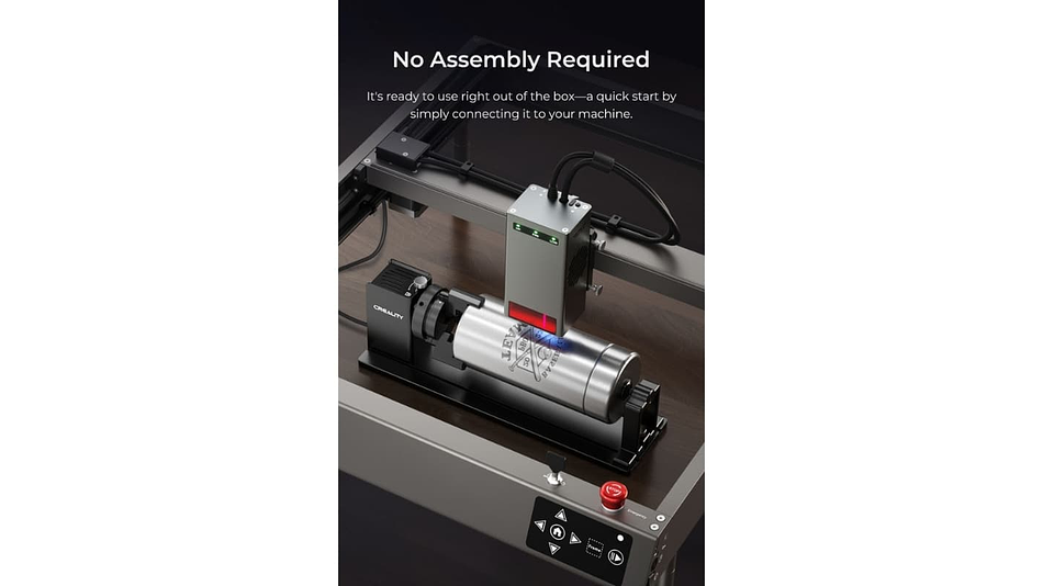 Rotador de Elemento Grabado Laser Kit Pro Actualizado Creality | Accesorio 3D | Alta Precisión 5