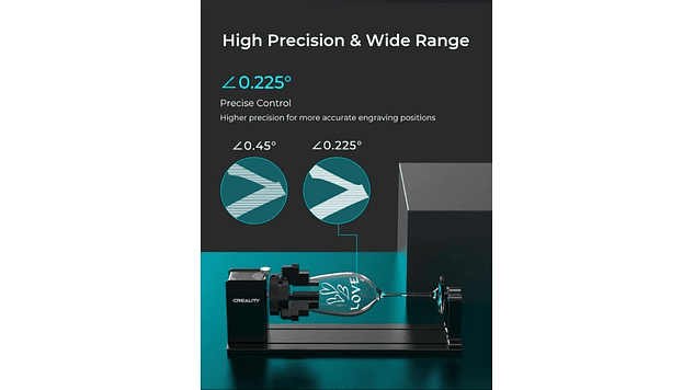 Rotador de Elemento Grabado Laser Kit Pro Actualizado Creality | Accesorio 3D | Alta Precisión 10