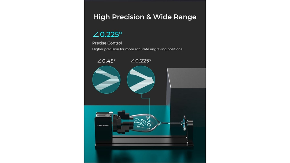 Rotador de Elemento Grabado Laser Kit Pro Actualizado Creality | Accesorio 3D | Alta Precisión 10