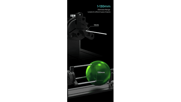 Rotador de Elemento Grabado Laser Kit Pro Actualizado Creality | Accesorio 3D | Alta Precisión 11