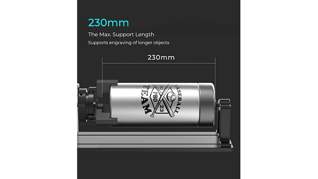 Rotador de Elemento Grabado Laser Kit Pro Actualizado Creality | Accesorio 3D | Alta Precisión 12