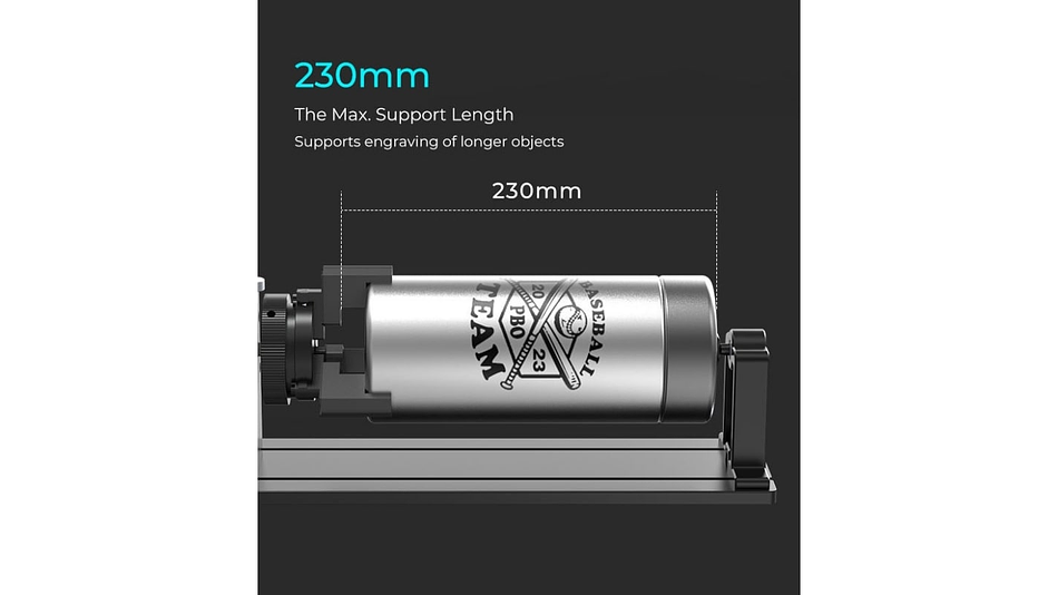 Rotador de Elemento Grabado Laser Kit Pro Actualizado Creality | Accesorio 3D | Alta Precisión 12