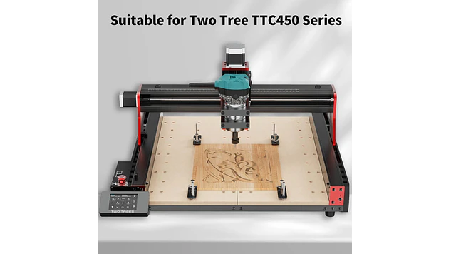 Rotador de Madera para CNC TTC6050 / TTC450 Twotrees | Grabado Láser y Cortador Láser CNC 7