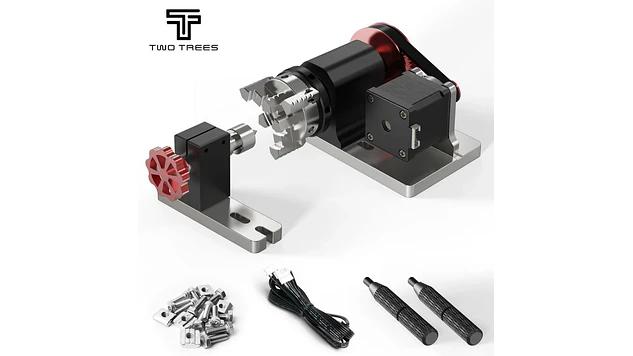 Módulo Rotador para CNC TTC6050 / TTC450 Twotrees | Grabado Láser y Cortador Láser CNC 1