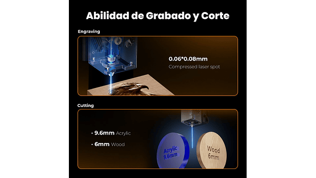 Falcon A1 10W Grabado Láser y Cortadora Láser CNC | Grabado Láser y Cortador Láser CNC 12