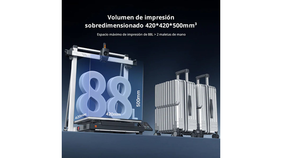 Kobra 3 Max Anycubic | Tamaño Imp 420x420x500mm | Velocidad 600mm/s | Impresora 3D |  2