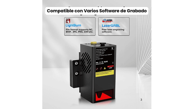 Módulo Laser TC20 20W  Twotrees | Grabado Láser y Cortador Láser CNC 5