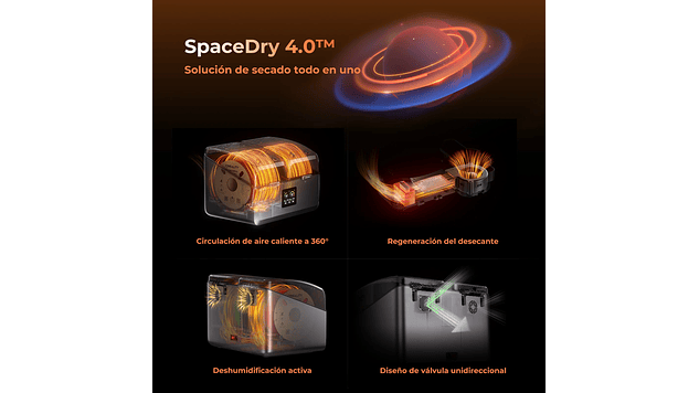 Dry Box o Secadora de Filamentos | SpacePi X4 | Marca Creality 4