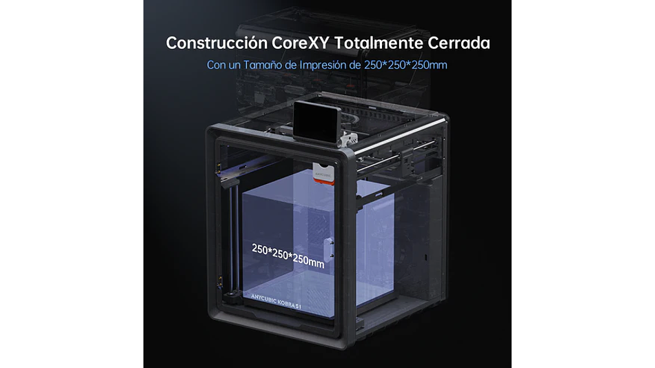 Kobra S1  Anycubic | Tamaño Imp 250x250x250mm | Velocidad 600mm/s | Impresora 3D |  2