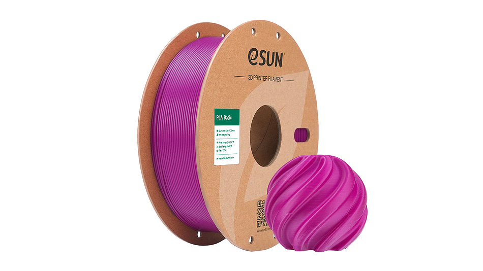 Filamento PLA Morado Bobina Reciclable 1kg Esun | Filamentos 1