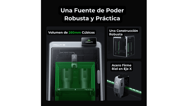 K2 Combo Multicolor Creality | Tamaño Imp 260 x 260 x 260 mm | Impresora 3D | 4