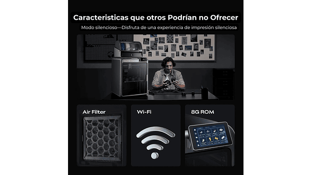 K2 Combo Multicolor Creality | Tamaño Imp 260 x 260 x 260 mm | Impresora 3D | 6