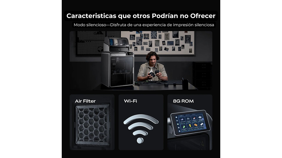 K2 Combo Multicolor Creality | Tamaño Imp 260 x 260 x 260 mm | Impresora 3D | 6