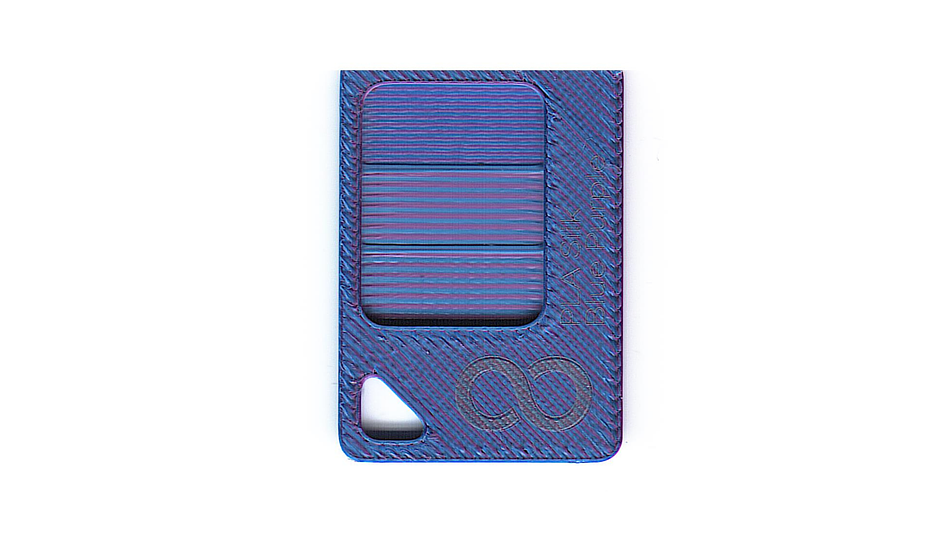 Filamento PLA Silk o Seda Bicolor Azul Morado 1kg Elegoo | Filamentos 3