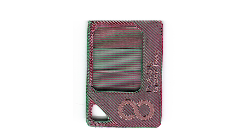 Filamento PLA Silk o Seda Bicolor Verde Rojo 1kg Elegoo | Filamentos 3