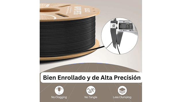 Filamento PETG Alta Velocidad Transparente 1kg Elegoo | Filamentos 5