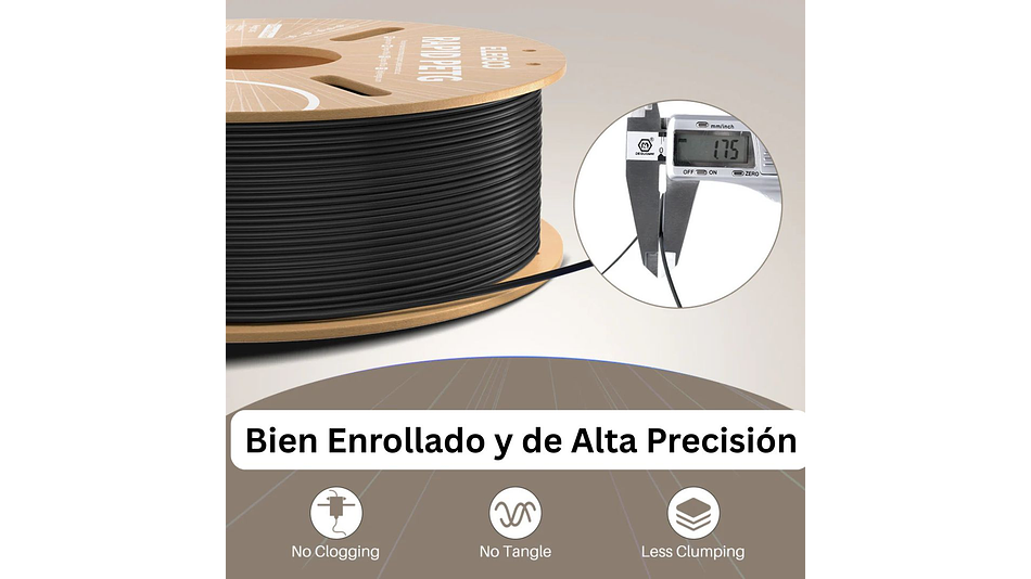 Filamento PETG Alta Velocidad Transparente 1kg Elegoo | Filamentos 5