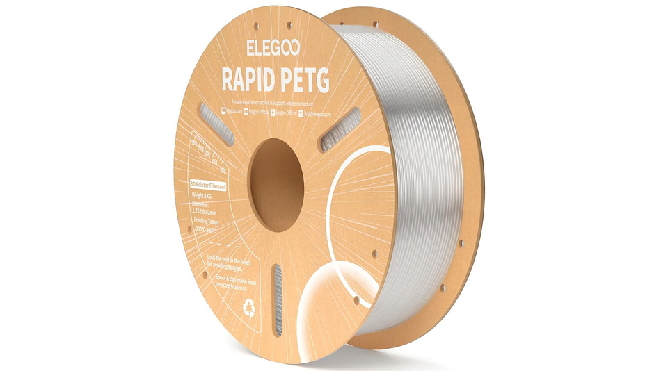 Filamento PETG Alta Velocidad Transparente 1kg Elegoo | Filamentos 7