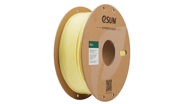 Filamento PLA+ Amarillo Almendra 1kg Esun | Filamentos 1