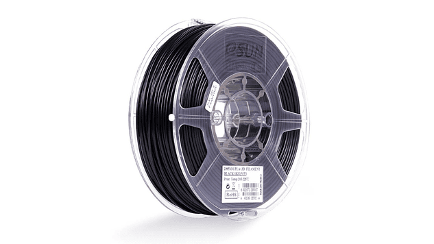 Filamento PLA+ Negro 2.8mm 1kg Esun | Filamentos 1