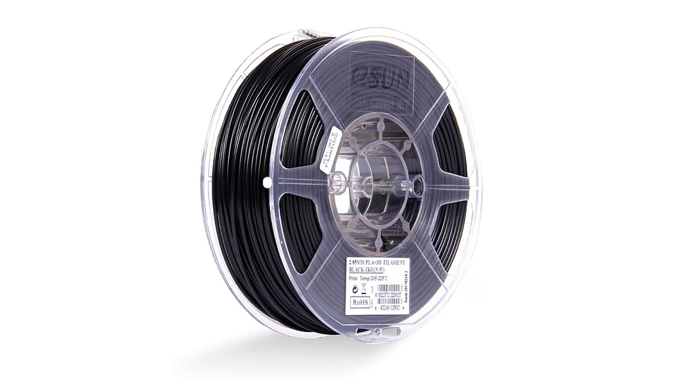 Filamento PLA+ Negro 2.8mm 1kg Esun | Filamentos 1