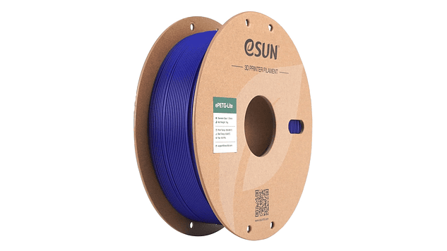 Filamento PETG Lite Azul Sólido 1kg Esun | Filamentos 1