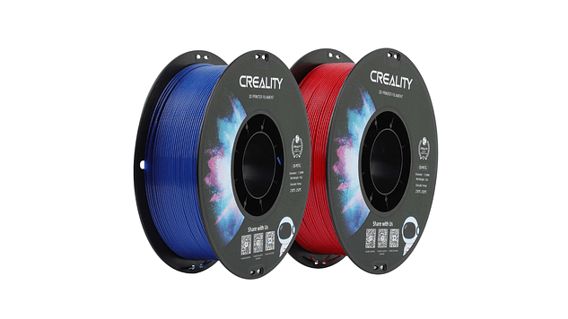 Filamento Pack x 2 PETG Rojo + Azul 1kg Creality Pack Listo | Filamentos 1