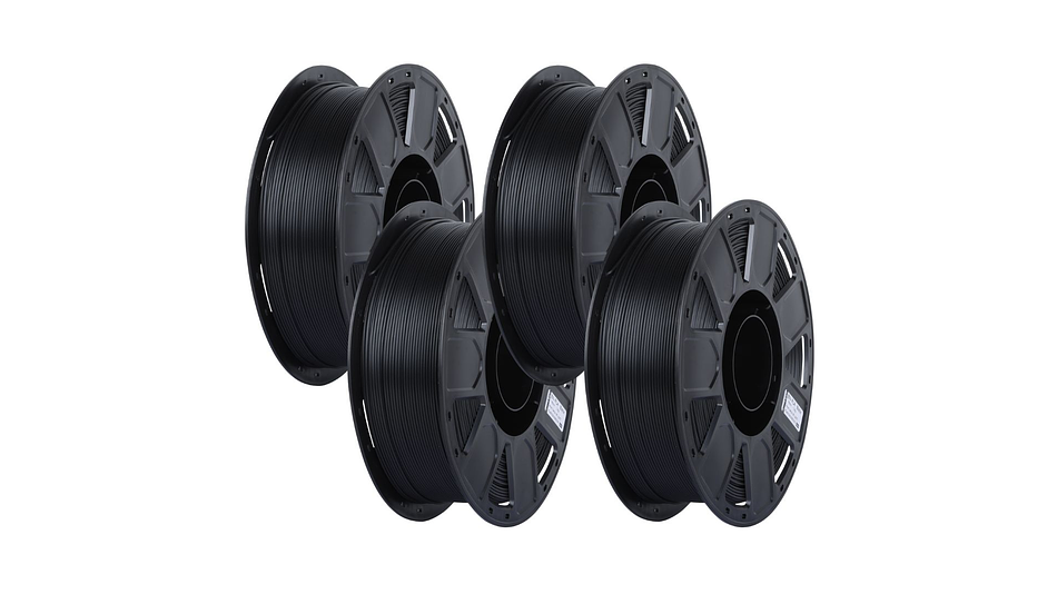 Pack x 4 Filamentos PLA Negro 1kg Ender Pack Listo | Filamentos 1