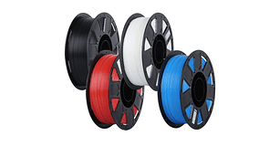 Pack x 4 Filamentos PLA Negro, Blanco, Rojo y Azul 1kg Ender Pack Listo | Filamentos