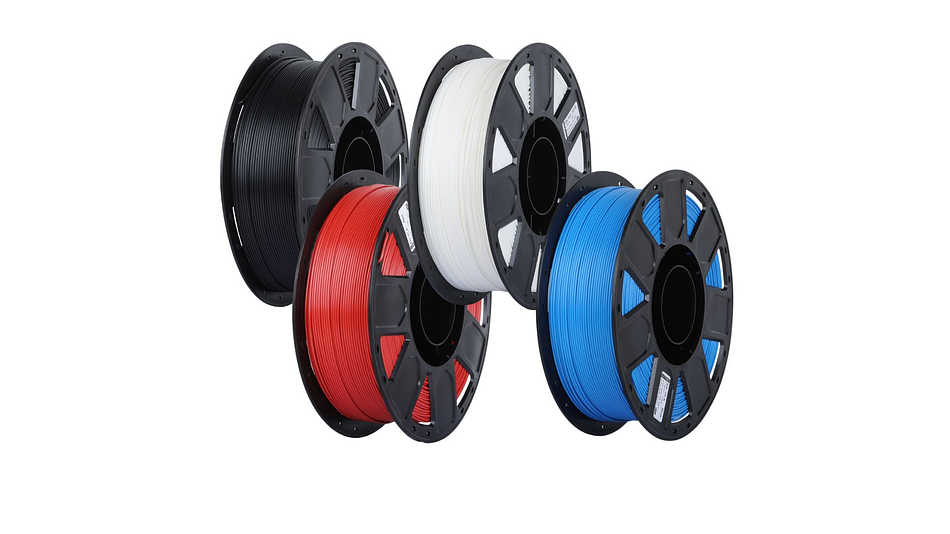 Pack x 4 Filamentos PLA Negro, Blanco, Rojo y Azul 1kg Ender Pack Listo | Filamentos 1