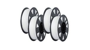 Pack x 4 Filamentos PLA Blanco 1kg Ender Pack Listo | Filamentos