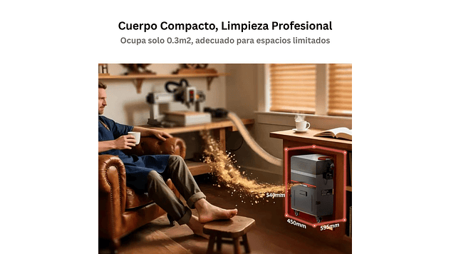 Aspiradora Monster M2 Para CNC Router Twotrees | Grabado Láser y Cortador Láser CNC 3