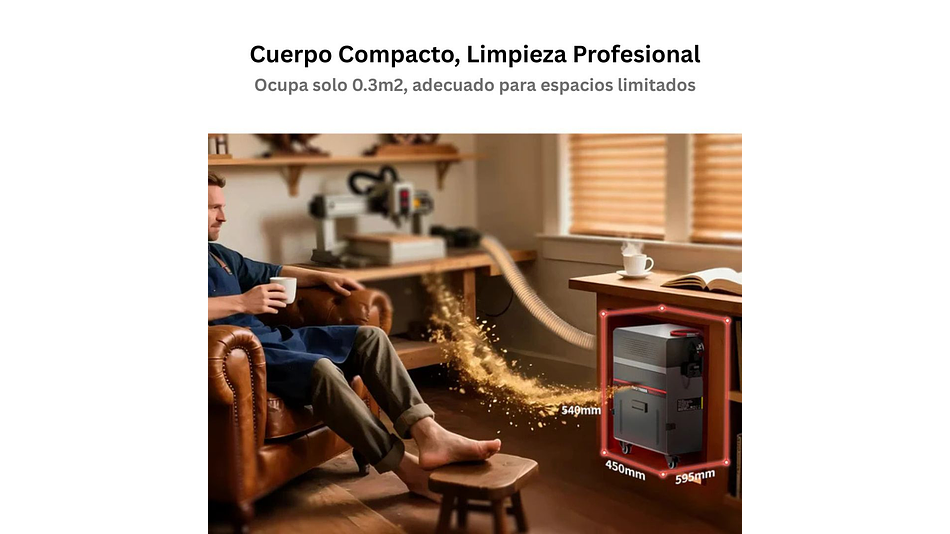 Aspiradora Monster M2 Para CNC Router Twotrees | Grabado Láser y Cortador Láser CNC 3