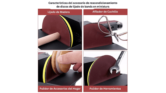 Lijadora de Banda + Mod de Lijadora de Disco Vel 350W Twotrees | PREVENTA 10 DIC | Grabado Láser y Cortador Láser CNC 4