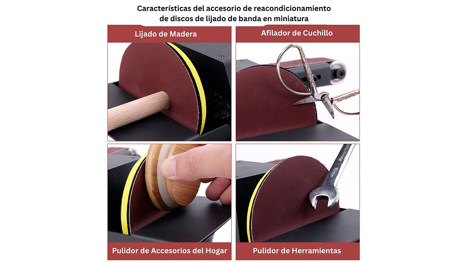 Lijadora de Banda + Mod de Lijadora de Disco Vel 350W Twotrees | PREVENTA 10 DIC | Grabado Láser y Cortador Láser CNC 4