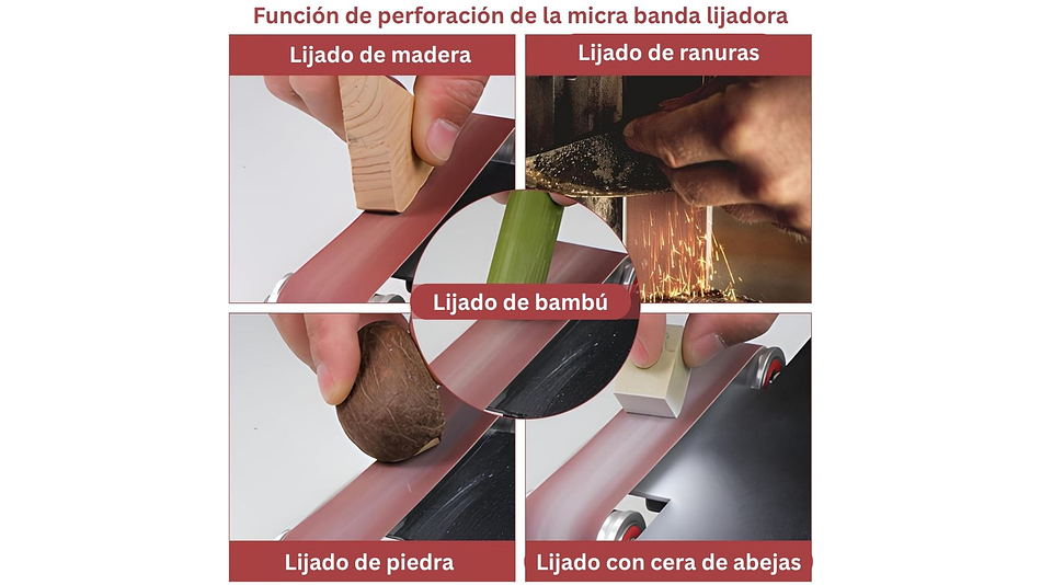 Sierra de Mesa y Lijadora de Banda 300W Twotrees | PREVENTA 10 DIC | Lijadoras 7