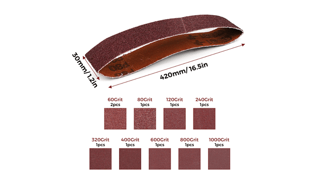 Lijas de Banda, Juego de 10 Piezas 420 X 30MM Twotrees | Lijadoras 1