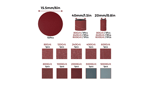 Kit de Lijas 75 x 20mm Twotrees | Lijadoras