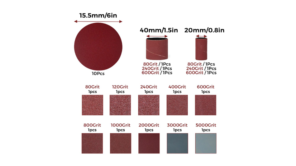 Kit de Lijas 75 x 20mm Twotrees | Lijadoras 1