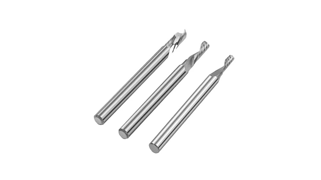 Kit Brocas 3.175 Metal Espiral Ascendente + Decendente + Compresión Twotrees | Accesorios CNC Router 5