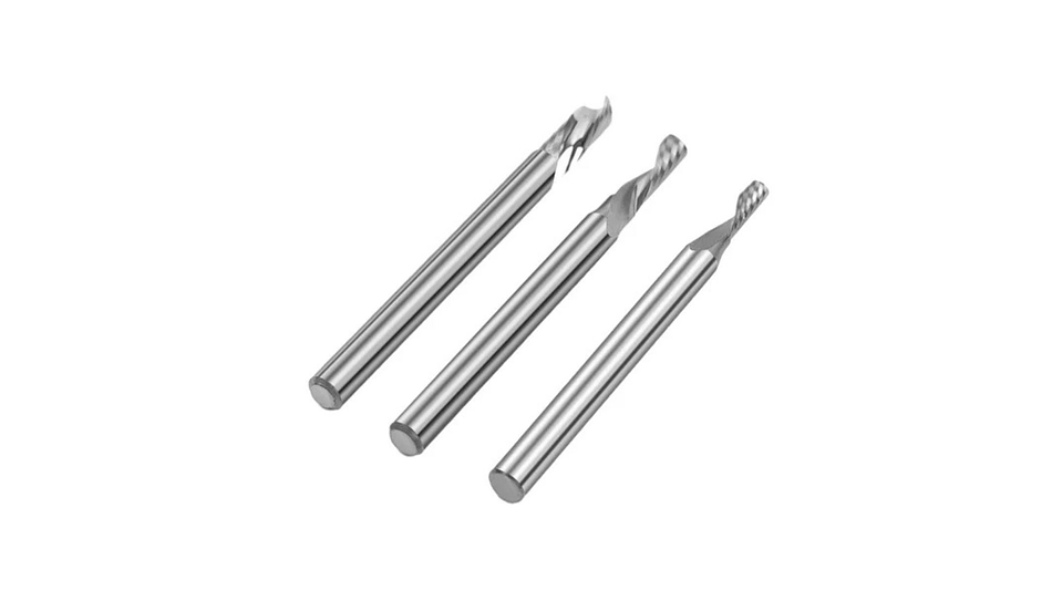 Kit Brocas 3.175 Metal Espiral Ascendente + Decendente + Compresión Twotrees | Accesorios CNC Router 5
