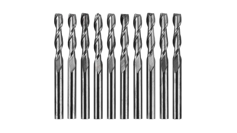 Kit 10 Brocas de Bola Doble Espiral de 3.175MM Twotrees | Accesorios CNC Router 1