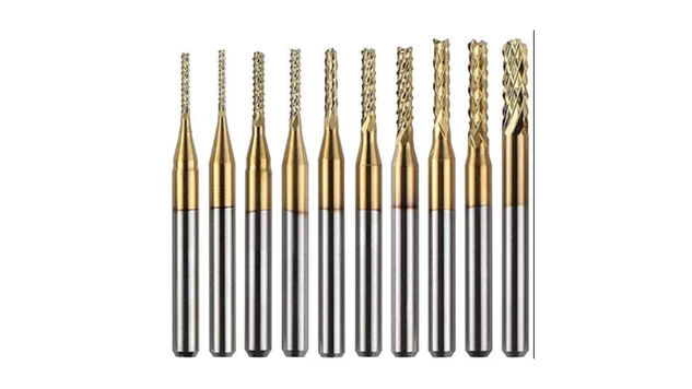 Kit 10 Brocas Titanio Maiz 0.8-3.175mm Twotrees | Accesorios CNC Router 1