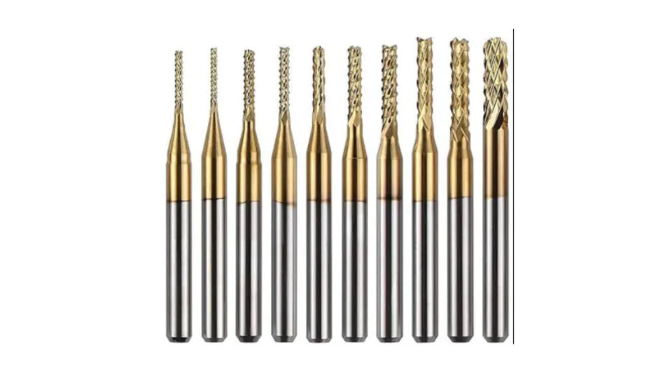 Kit 10 Brocas Titanio Maiz 0.8-3.175mm Twotrees | Accesorios CNC Router 1
