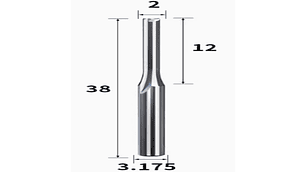 Broca Rotativa de 3.175mm Twotrees | Accesorios CNC Router