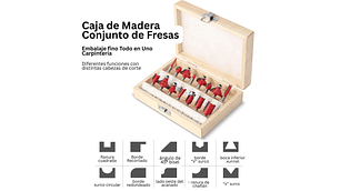 Kit 15 Brocas para Madera de Distintos Tamaños Twotrees | Accesorios CNC Router