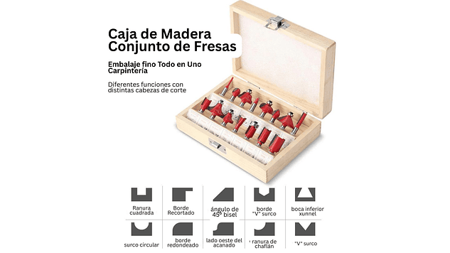 Kit 15 Brocas para Madera de Distintos Tamaños Twotrees | Accesorios CNC Router 1