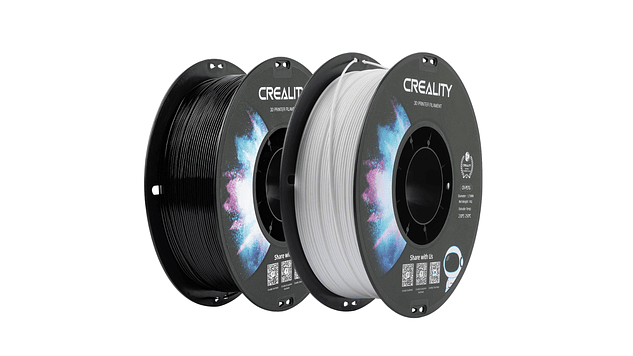 Filamento Pack PETG Negro + Blanco 1kg Creality Pack Listo | Filamentos 1